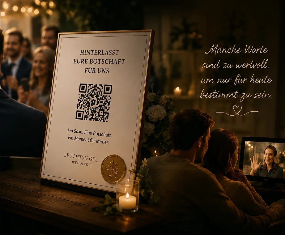 Paar erlebt Jahre nach der Hochzeit gemeinsam eine neu freigeschaltete Videobotschaft